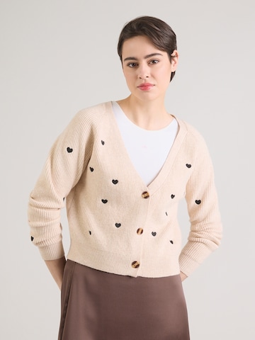 ABOUT YOU Вязаная кофта 'Lana' в Бежевый: спереди