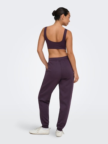 ONLY PLAY - Tapered Pantalón deportivo 'ONPLounge' en lila