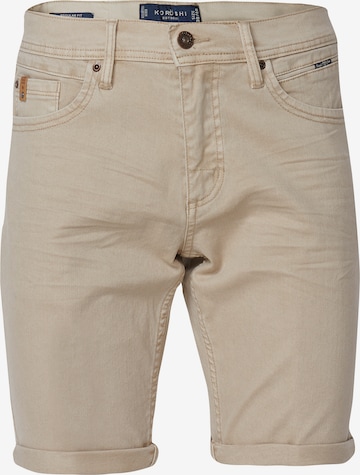 smėlio KOROSHI Standartinis Džinsai: priekis