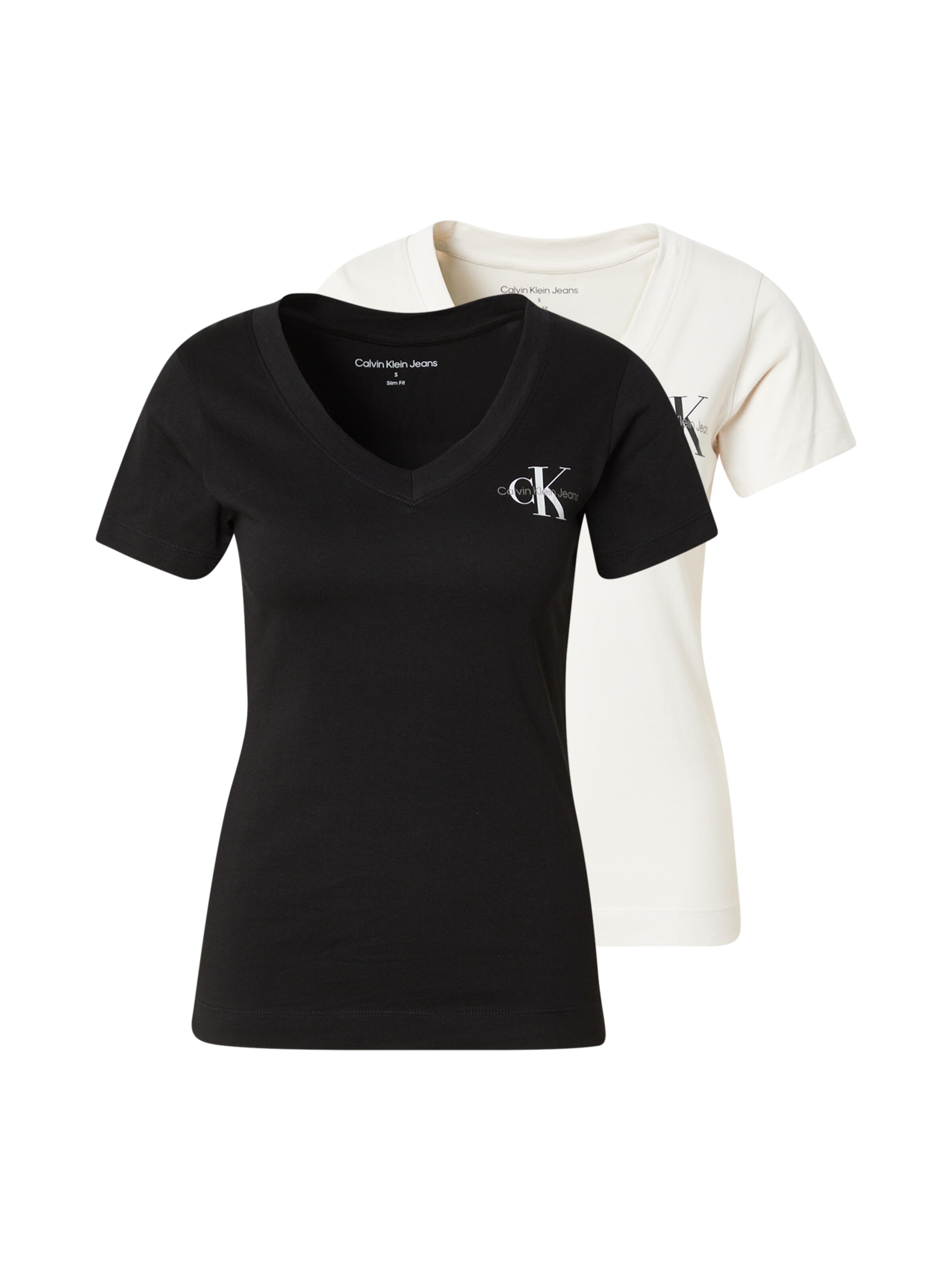 Calvin Klein Jeans Μπλουζάκι σε γκρι: μπροστά