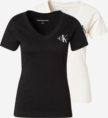 T-shirt Calvin Klein Jeans en gris : devant