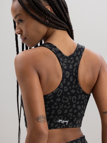 Bustino Reggiseno sportivo 'Racerback' di Hey Honey in nero