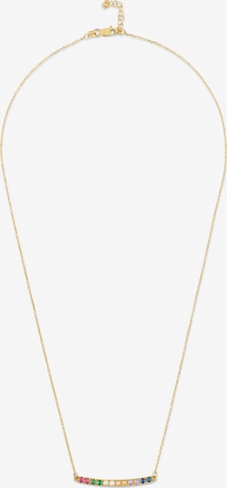 MOSUO JEWELLERY Kette 'Regenbogen' in blau / gold / grün / pink, Produktansicht