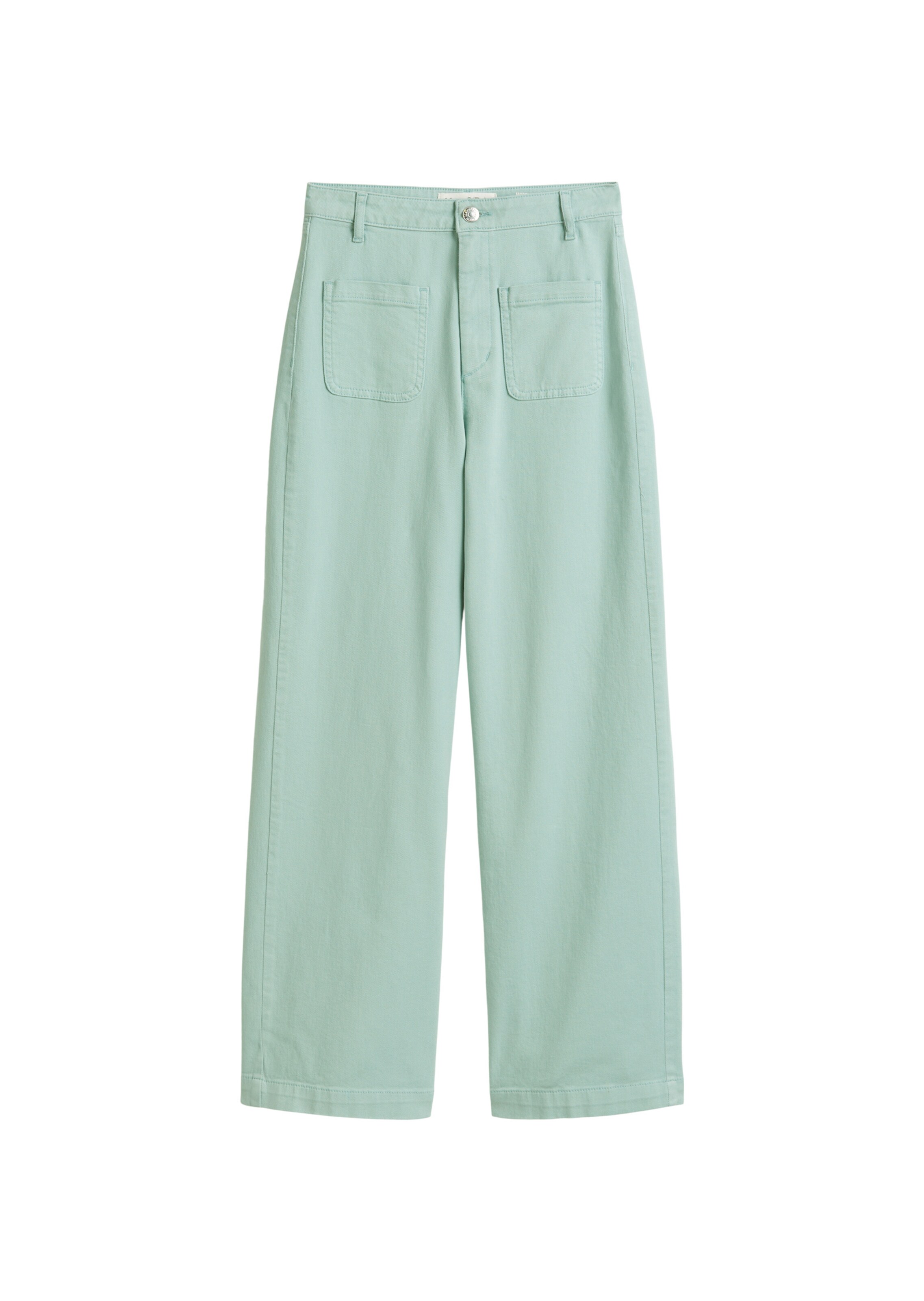 Marc O'Polo Wide leg Jeans 'Tolva' in Groen: voorkant