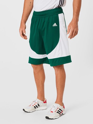 ADIDAS SPORTSWEAR Regular Workout Pants in Green: front