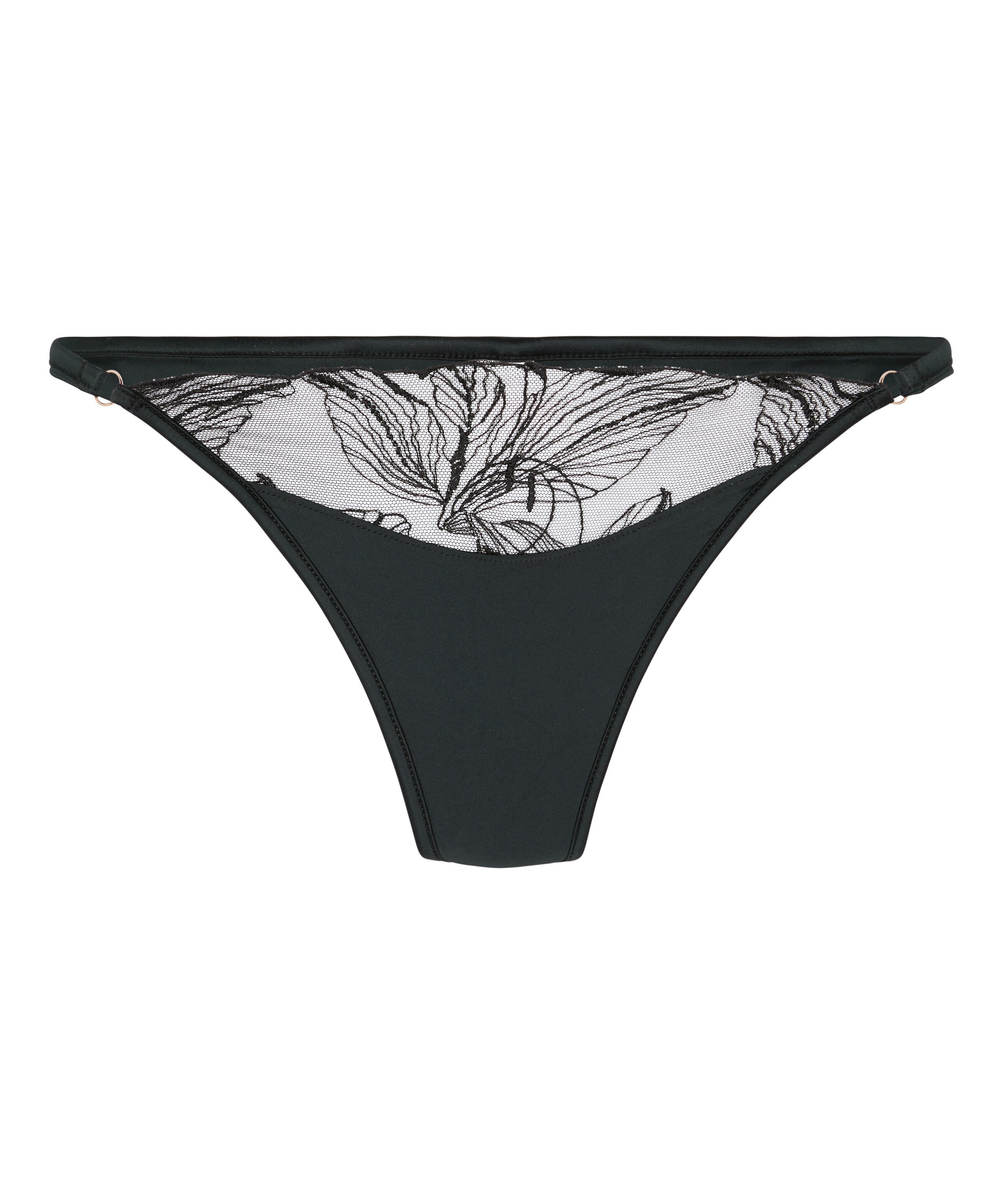 Hunkemöller String ' Ellen' en XS en noir, Vue avec produit