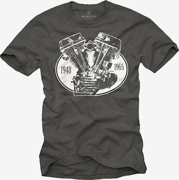 MAKAYA Shirt in Grau: Vorderseite