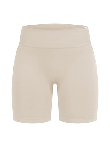 Smilodox Skinny Sportbroek in Beige: voorkant