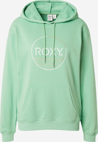 ROXY Sweatshirt 'SURF STOKED' in Green: front