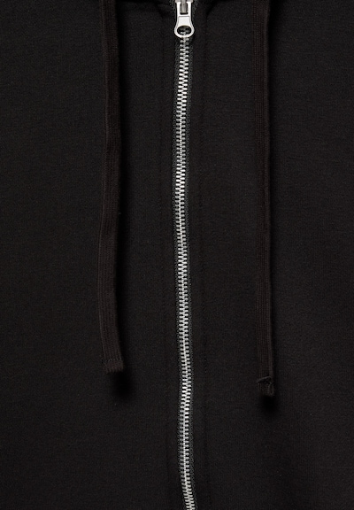 Pull&Bear Sweatjakke i XXS i sort, Produktvisning