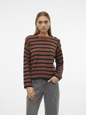 VERO MODA Pullover 'SABA' i brun: forside