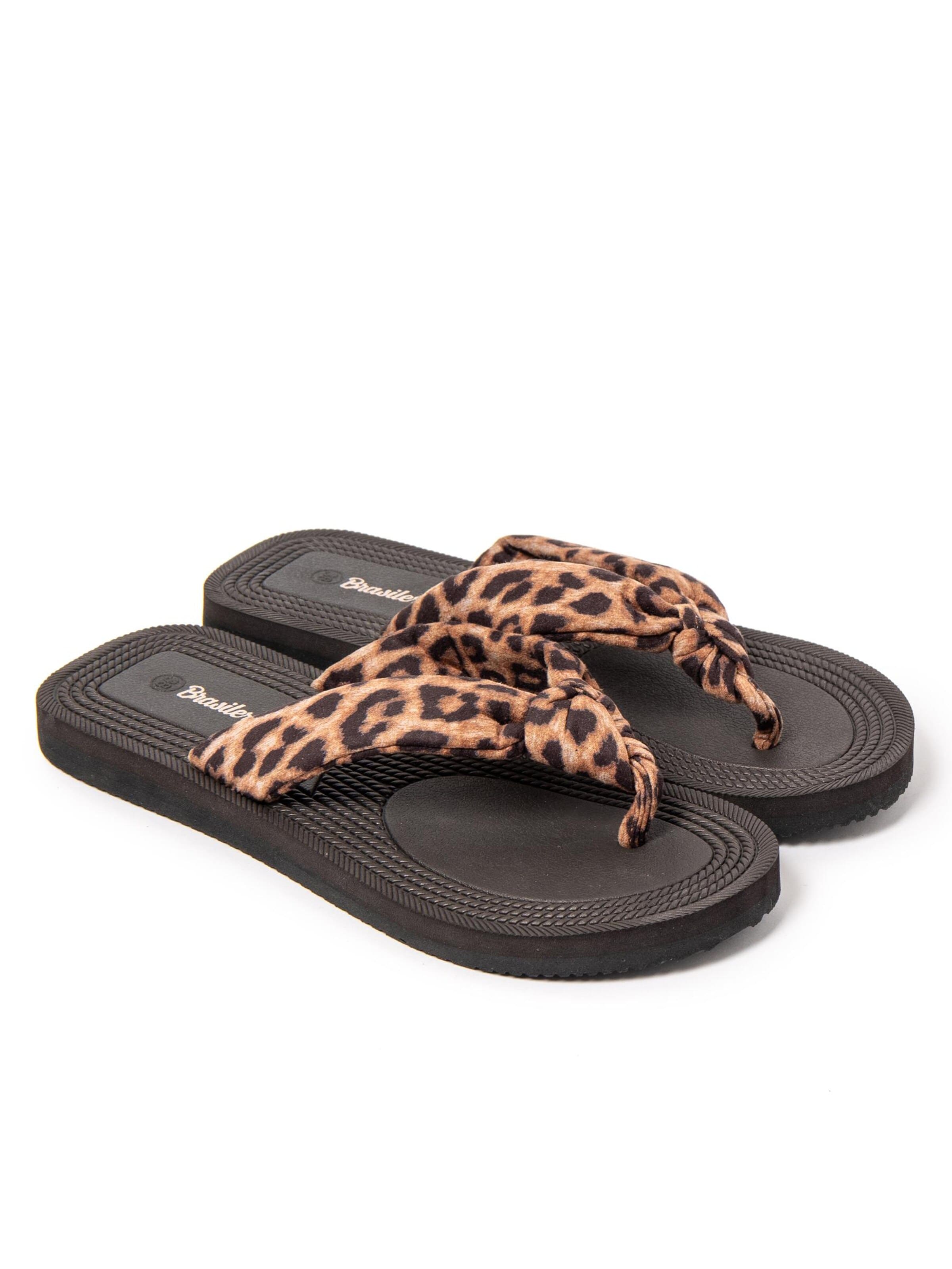 Brasileras T-bar sandals 'Savanna' in Black