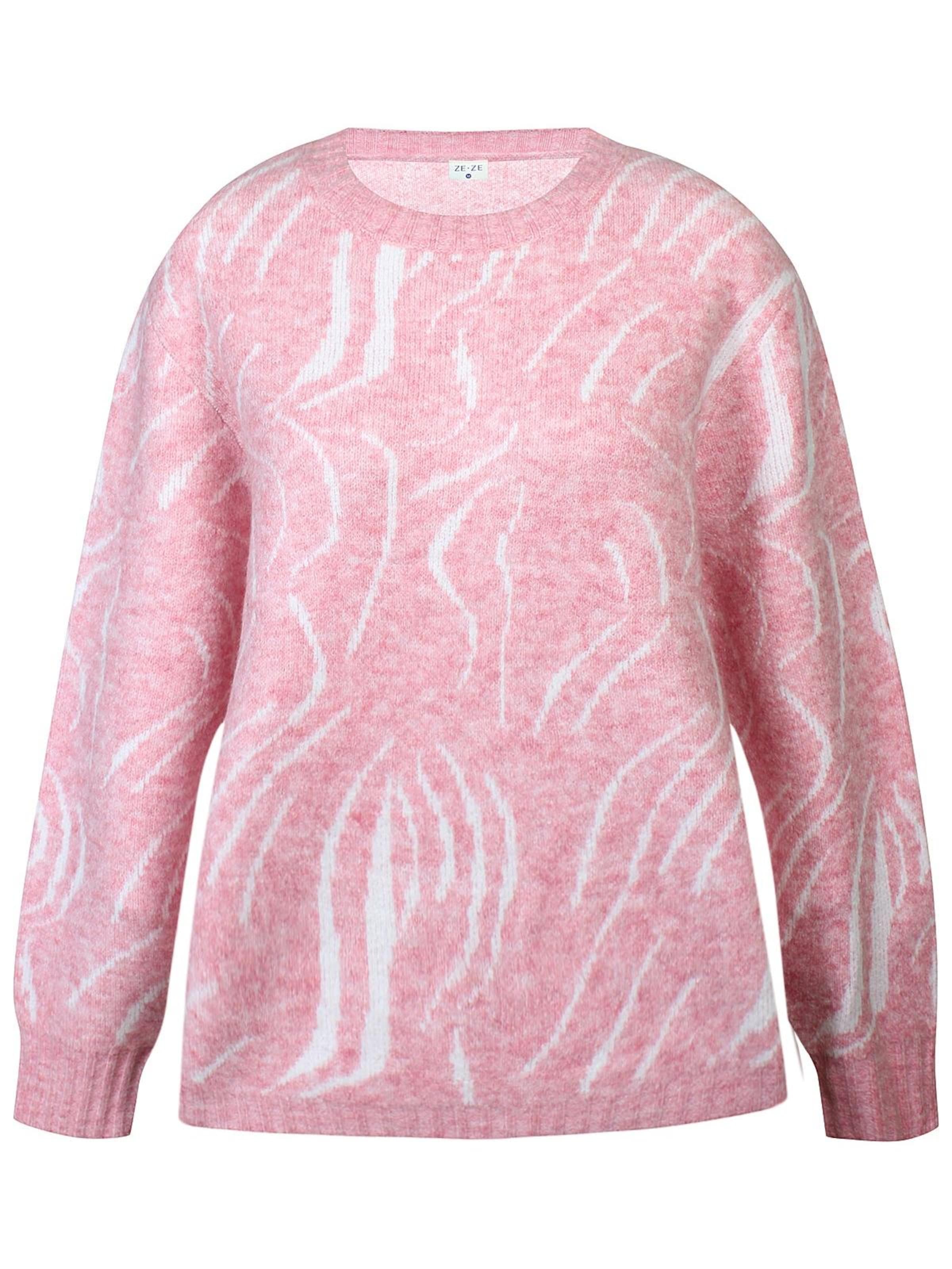 ze-ze Trui 'Catri 051' in Roze: voorkant