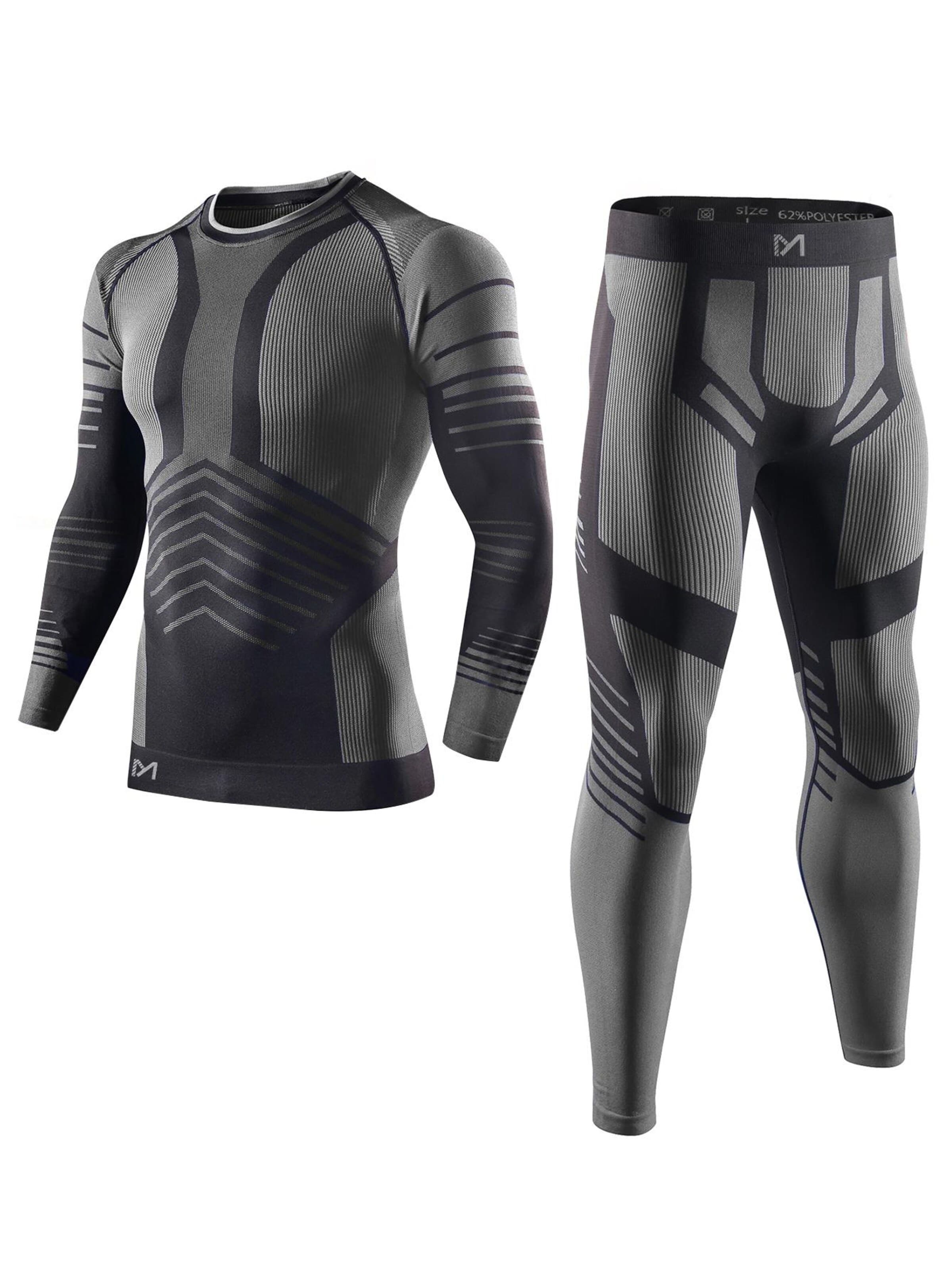 MEETWEE Basislaag 'Seamless Thermal Underwear' in Grijs: voorkant