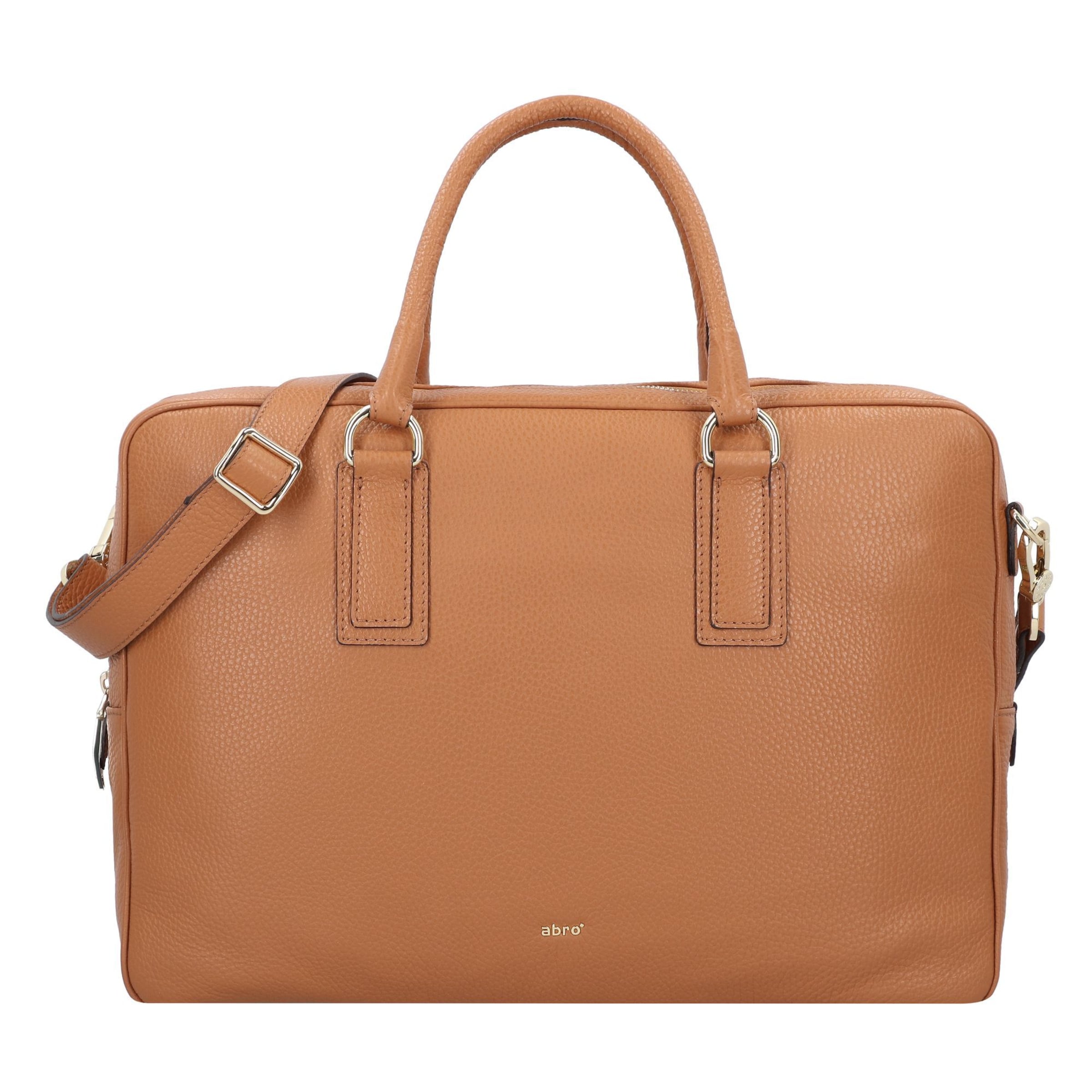 ABRO Document bag 'Adria' in Brown: front