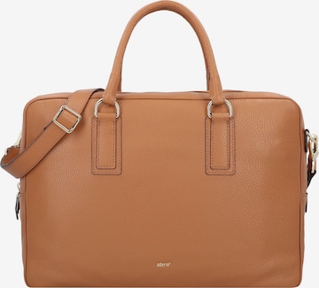 ABRO Document Bag 'Adria' in Brown: front