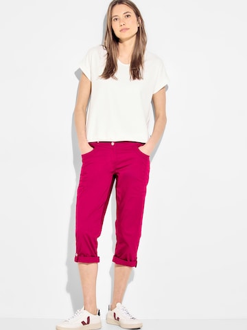 CECIL Slimfit Broek in Roze