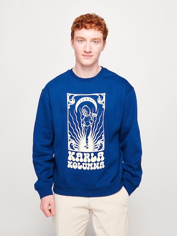 ABOUT YOU x StayKid Sweatshirt 'KARLA' in Blau: predná strana