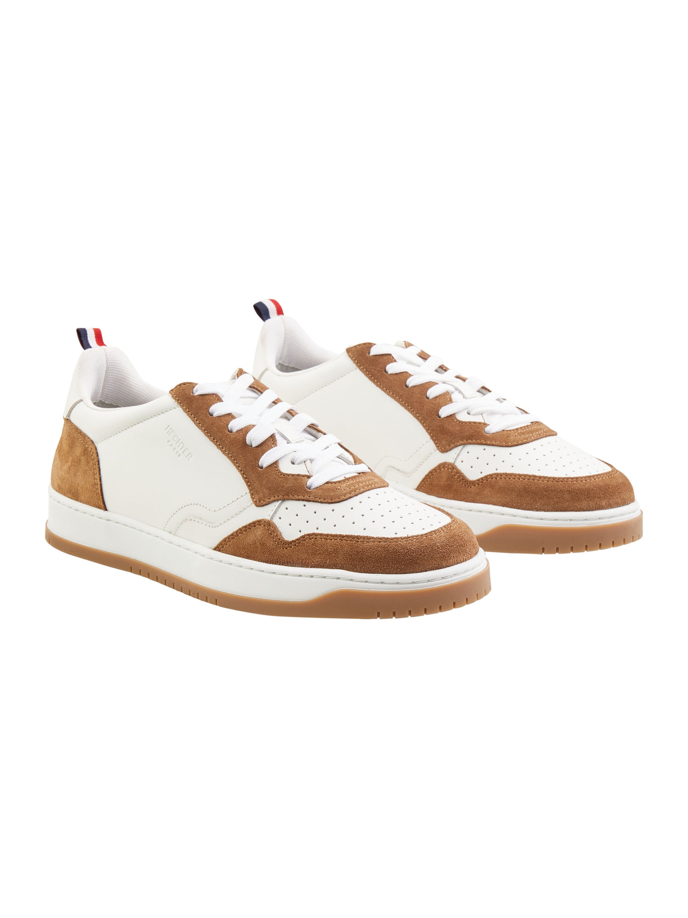 Baskets basses HECHTER PARIS en marron : devant