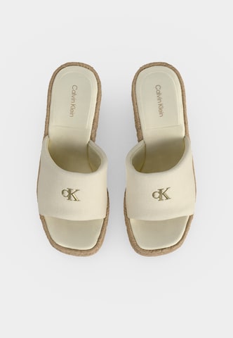 Regular Saboți de la Calvin Klein pe bej