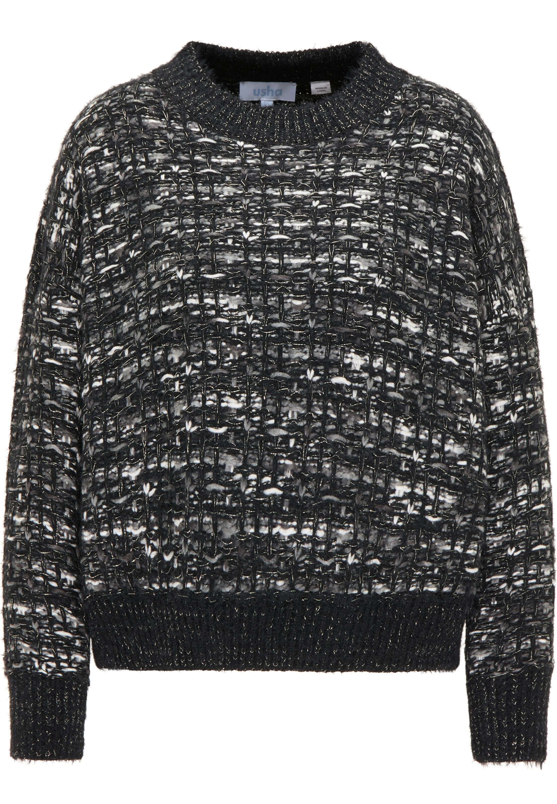 usha BLUE LABEL Pullover in Schwarz: Vorderseite