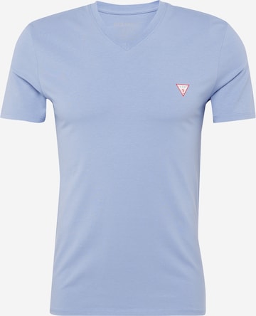 T-Shirt GUESS en bleu : devant