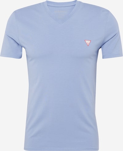 GUESS T-Shirt en bleu clair / rouge / noir / blanc, Vue avec produit