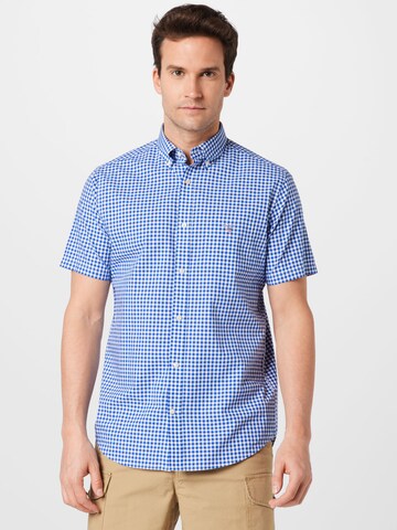 GANT Regular Fit Hemd 'Gingham' in Blau: predná strana