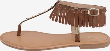 Les Tropéziennes Sandale 'Hataly-Ledersandalen' in Braun: Vorderseite