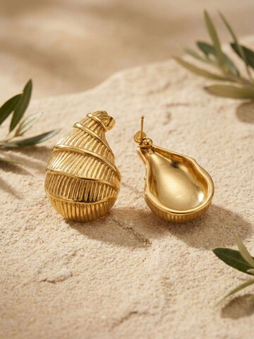Nemomatheo Ohrringe 'Golden Shell'‌‌‌‌ in Gold