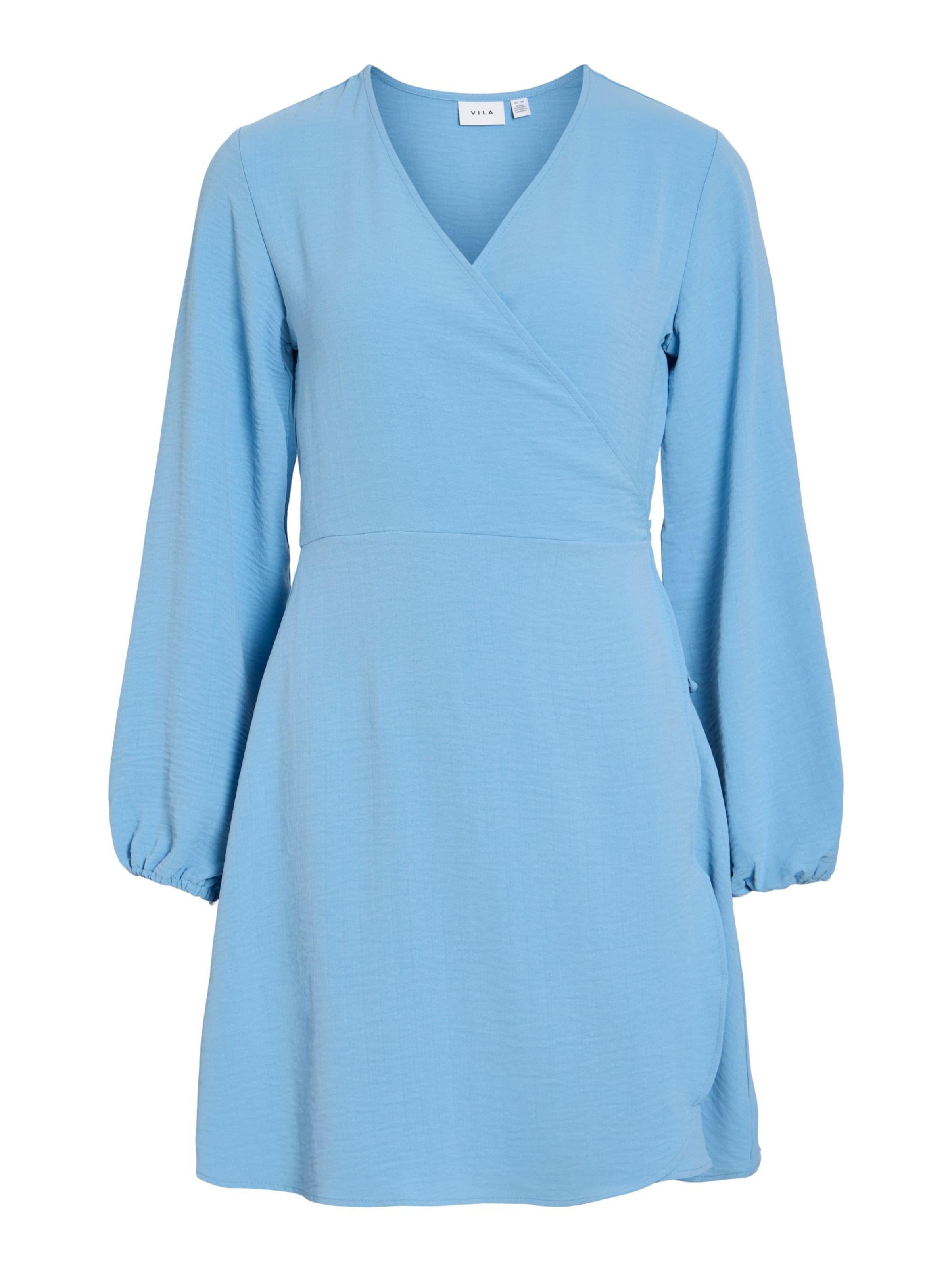 VILA Jurk 'VILovie' in Blauw: voorkant