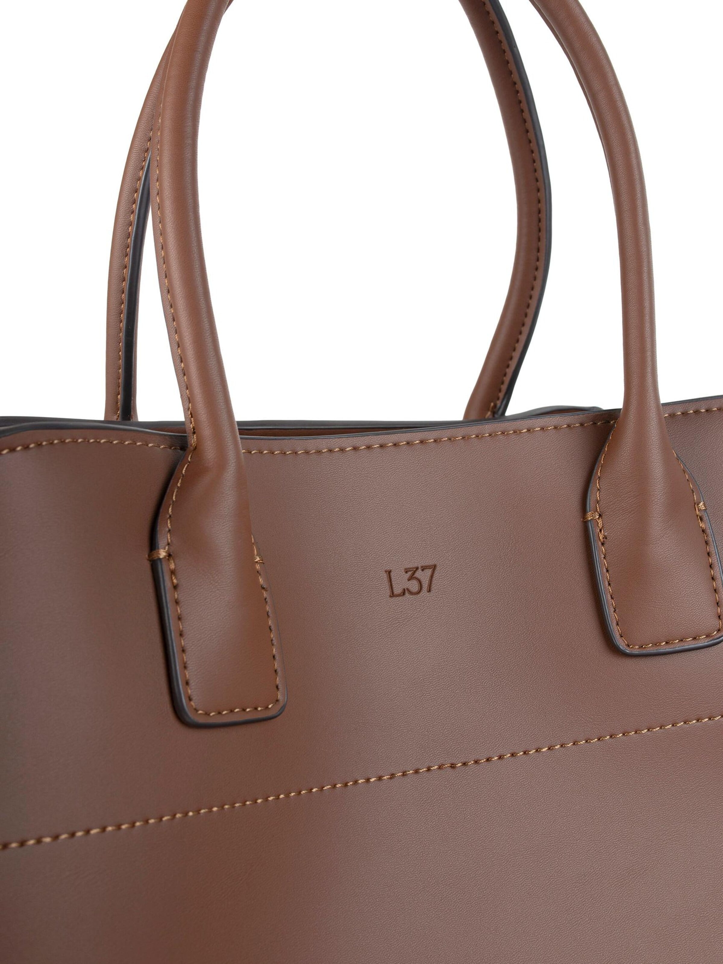 L37 HANDMADE SHOES - Bolso de mano 'BON VOYAGE' en marrón