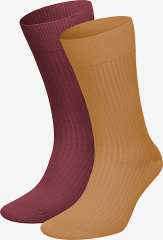 Chaussettes DillySocks en marron : devant