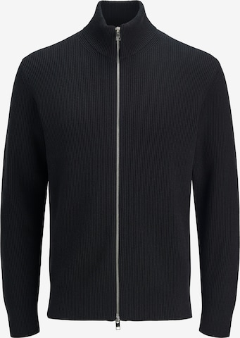 JACK & JONES Вязаная кофта 'JJEPERFECT' в Черный: спереди