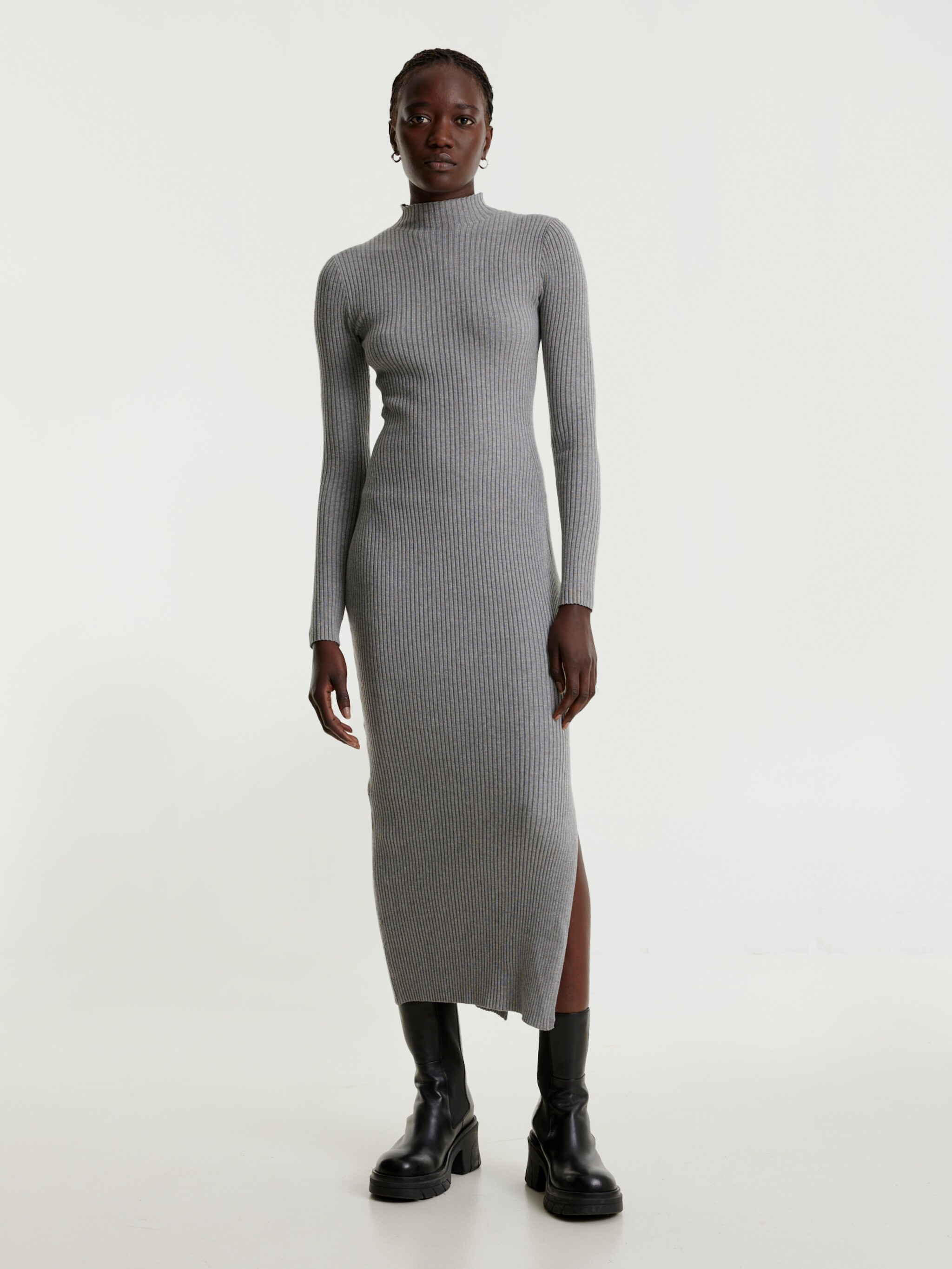 EDITED Productos Vestido 'CETTINA' gris moteado