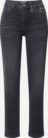 PULZ Jeans Regular Farkut 'EMMA' värissä musta: edessä