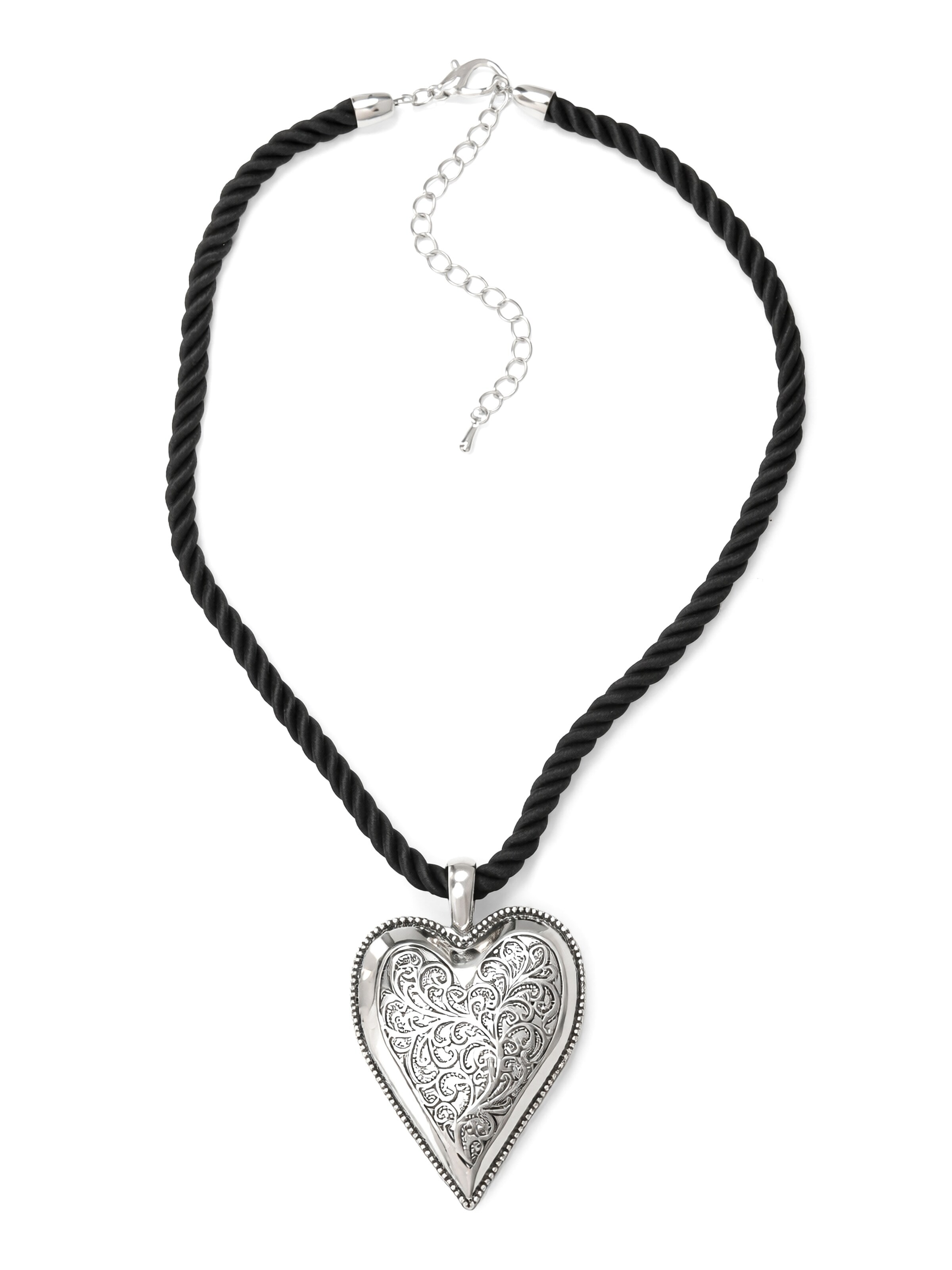 Allgäu Rebell Necklace 'Traude' in Black: front