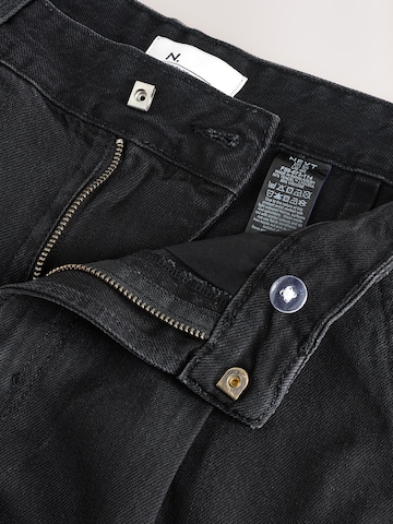 Next Zvonové kalhoty Džíny se sklady v pase – černá