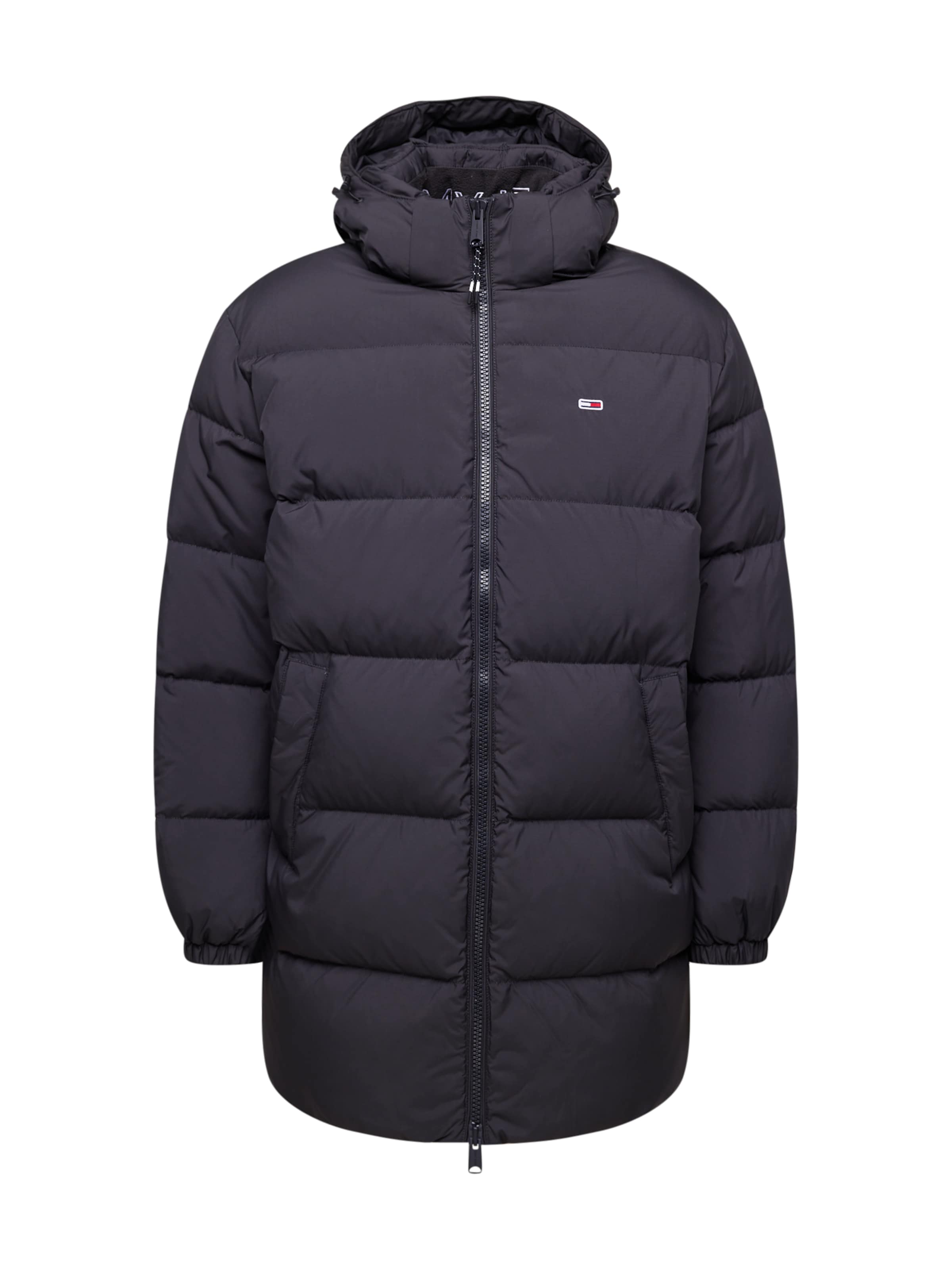 Tommy Jeans Talvejope 'Essential', värv must: eest vaates