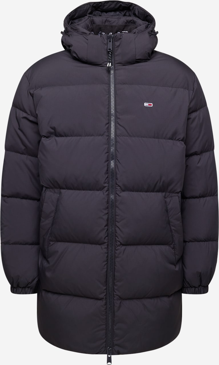 Geacă de iarnă 'Essential' de la Tommy Jeans pe negru: față