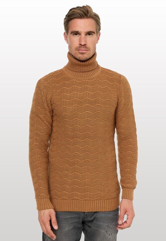 Rusty Neal Pullover in Braun: predná strana