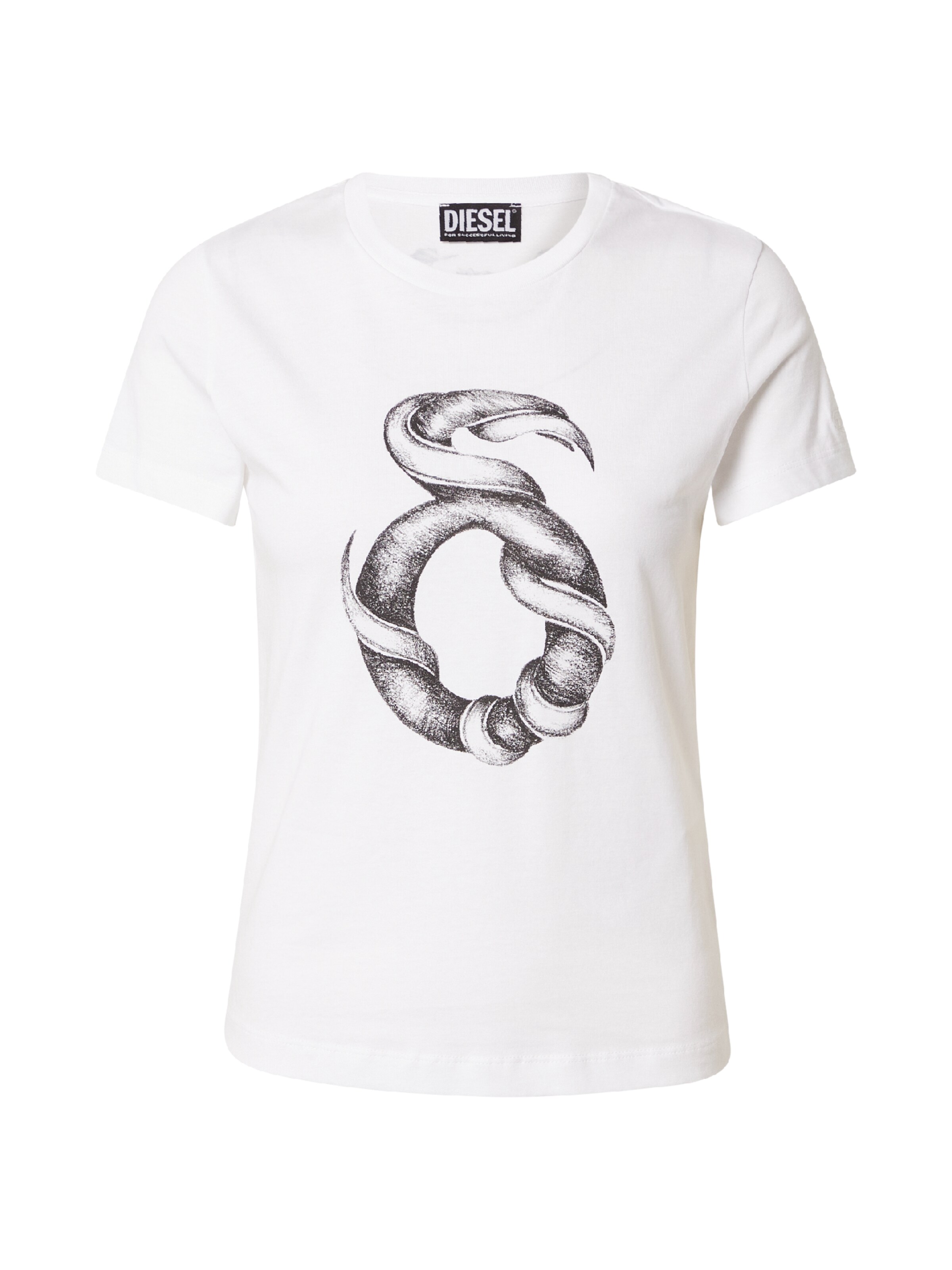 Frauen Shirts & Tops DIESEL T-Shirt 'T-SLI-C3' in Weiß - UK82920