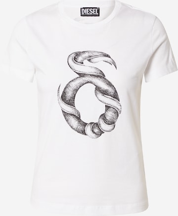 DIESEL T-Shirt 'T-SLI-C3' in Weiß: predná strana