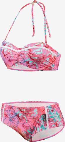 BECO the world of aquasports Bustier Bikini 'Eactive' in Pink: predná strana