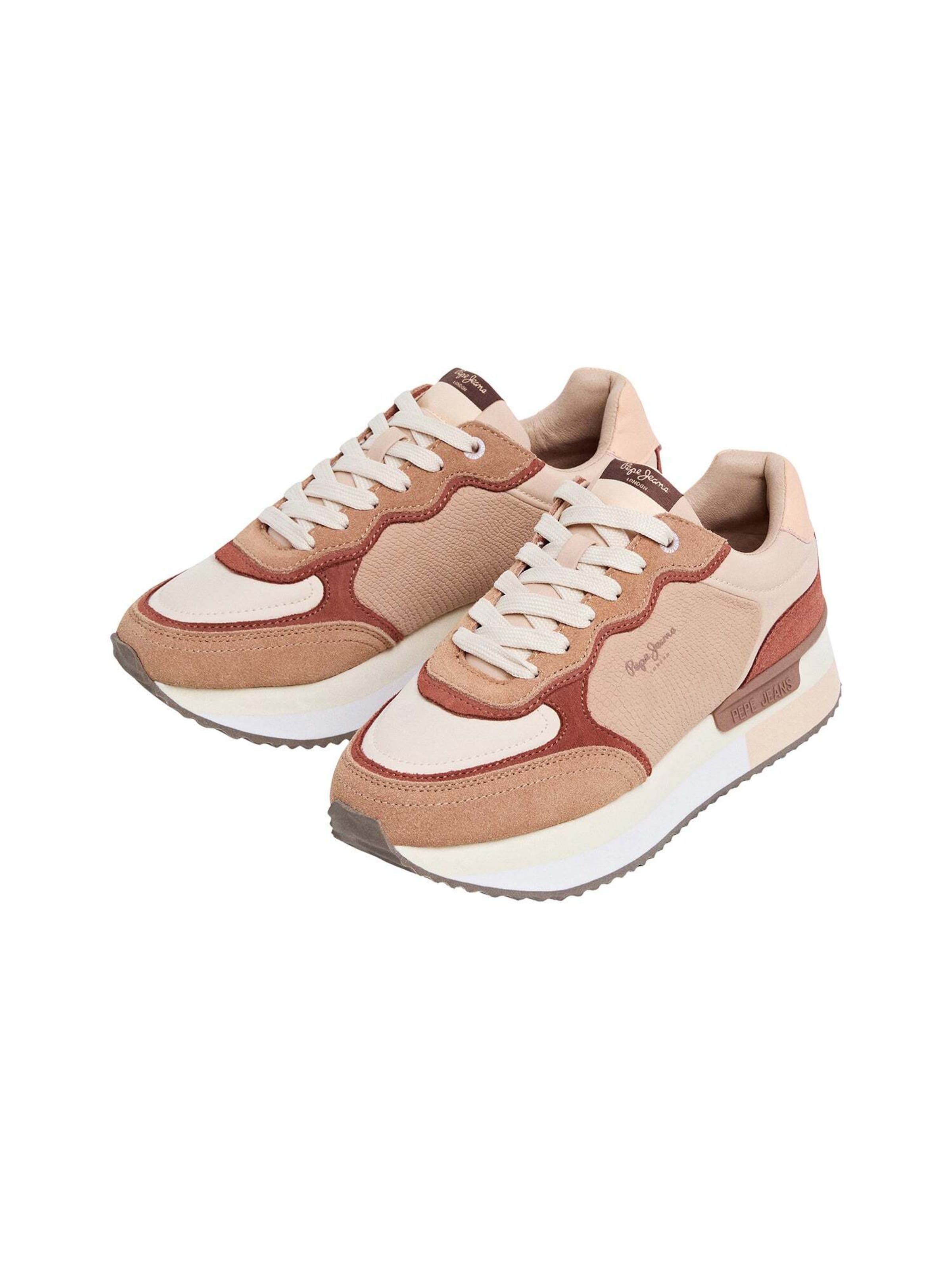Baskets basses 'Rusper Snake' Pepe Jeans en beige