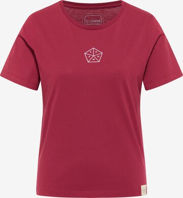 SOMWR Shirt 'THE PENTAGON TEE' in Rood: voorkant