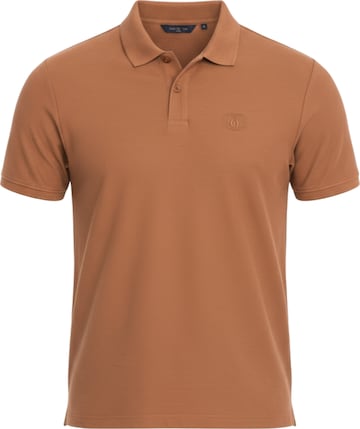 Ombre T-shirt i brun: framsida