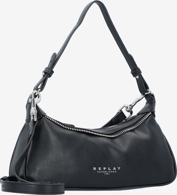 REPLAY Schultertasche in Schwarz