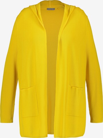 SAMOON Knit cardigan in Yellow: front