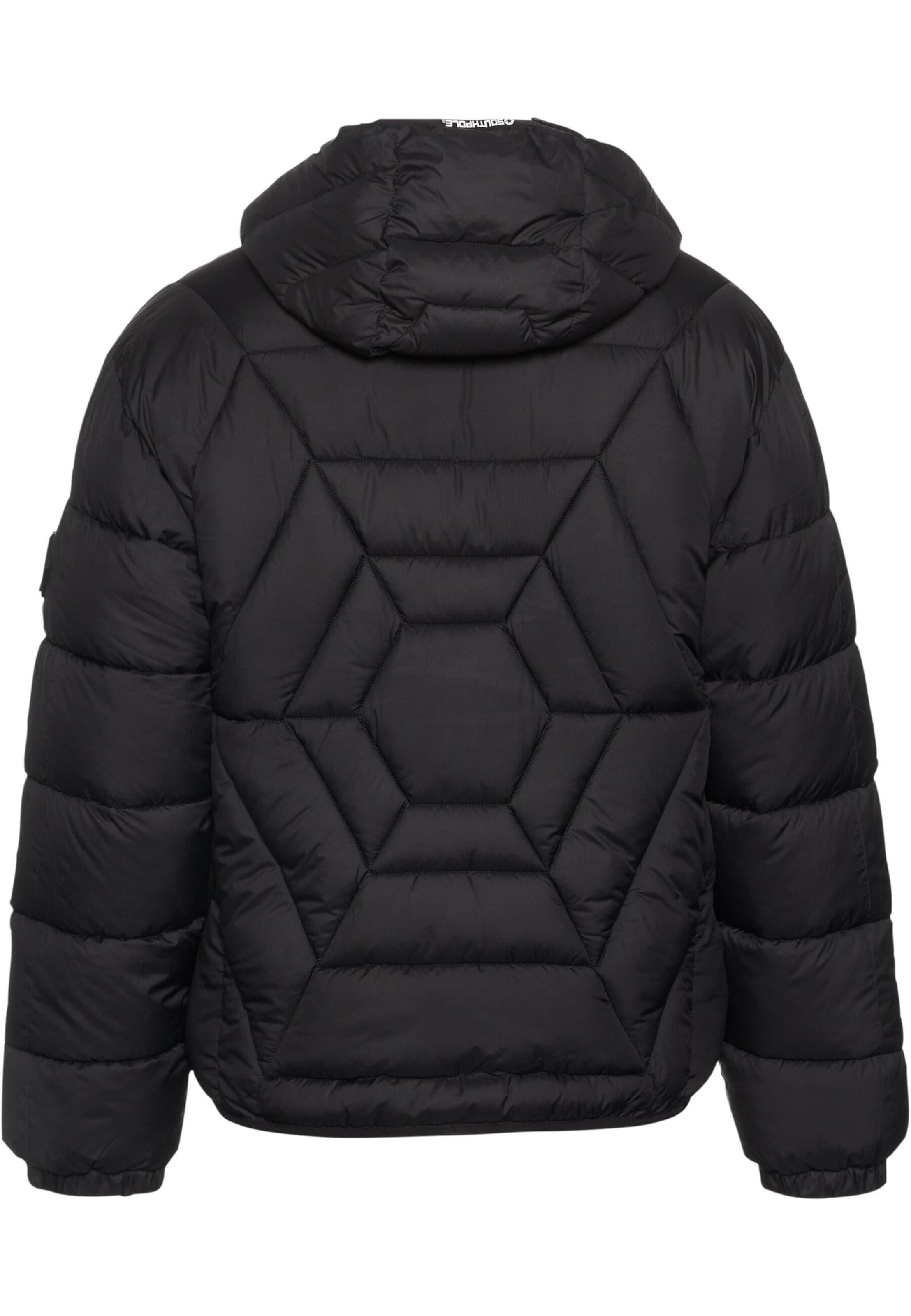 SOUTHPOLE Winter Jacket 'Storm Net 1.0' in Black